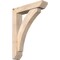 Ekena Millwork Thorton Slat Smooth Bracket w/ Offset Brace, Douglas Fir, 5 1/2"W x 24"D x 32"H BKT0604X24X32THR06SDF - alternate 1